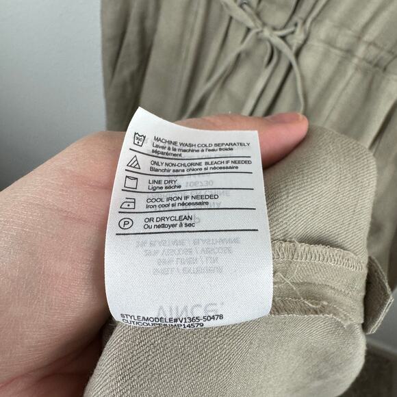 Vince Linen-Blend Cargo Midi Dress - Picture 6 of 7